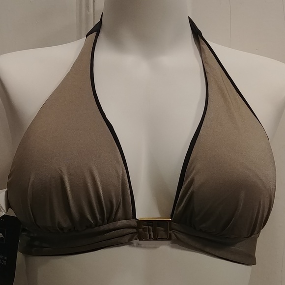 NWT Marks & Spencer Halter Black Bikini Top - Picture 7 of 10